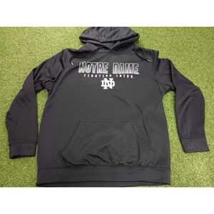 Colosseum Notre Dame Fighting Irish Football Team Hoodie Mens Large Black Logo